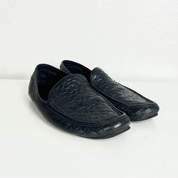 Coach C Print ‘Jake’ Mens Black Leather Loafers main image 5